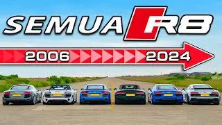 DRAG RACE Audi R8 Lintas Generasi