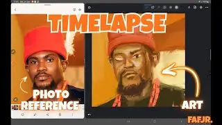 Painting a Male Portrait Study | Digital Art Timelapse
