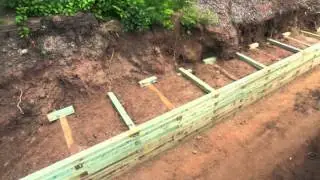 Railroad Tie Wall Timelapse.