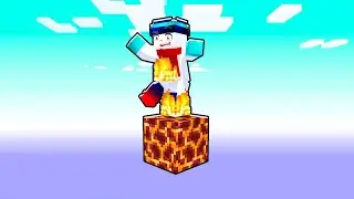 Minecraft but it's Only one LAVA Block![7 DAYS Surviving Minecraft]