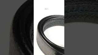 Ficuster Autolock Metal Buckle Vegan Leather Belt for Men