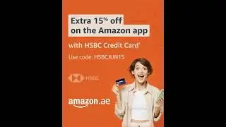 Extra 15% off on the Amazon app with HSBC Credit Card