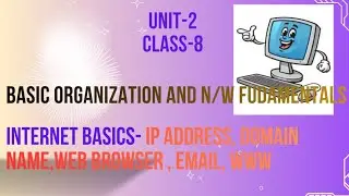 Internet Basics- IP Address, Domain Name, Web Browser,Email,WWW