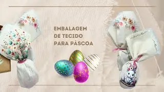 Personalizando Embalagem de Ovo de P&aacute;scoa no Algod&atilde;o Cru com Transfer DTF e Filme de Recorte! ✨🐣
