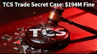 WARNING: INDIA'S BIGGEST IT SCANDAL? TCS Trade Secret Case: $194 Million Penalty