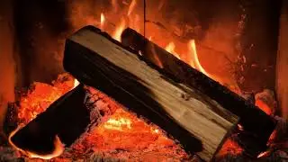12 Hours burning fire with crackling sound. Perfect for deep sleep and cozy ambient