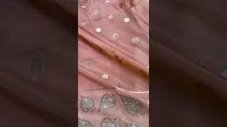 Banarasi viscose cotton saree 🥻 rich pallu blouse #banarsi#chiffon#khaddi#handloom#saree#sareelove