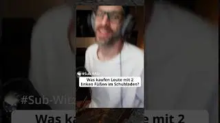 Was kaufen Leute mit 2 linken F&uuml;&szlig;en im Schuhladen?🩴 SUB-WITZ | #witze #twitch #jokes #shorts
