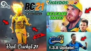 Real Cricket 21 Rollout Began | WCC3 V.1.3.8 Mega Update On PlayStore | Haydos 380 Game Realase date