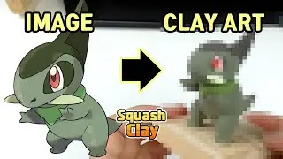 Pok&eacute;mon Clay Art - Axew Dragon type Pok&eacute;mon