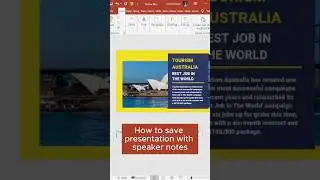 How to save presentations as a PDF with speaker notes #powerpoint #shorts