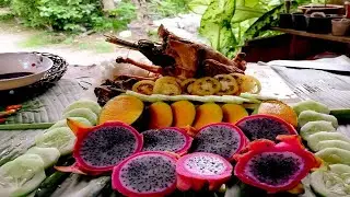 COOKING NATIVE CHICKEN + MUKBANG IN THE COUNTRY SIDE LIFE