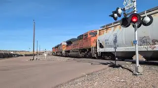 BNSF 7258 leads a NB H-SLADEN with a TC ACe!!!