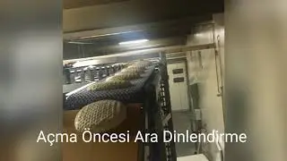 Türk ekmeği üretim hattı. Turkish bread production line. Spiral dinlendirme. Spiral conveyor