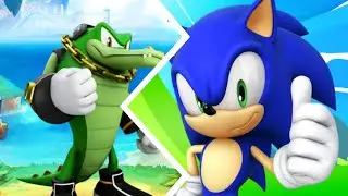 Sonic vs Vector - Who is faster?? Gameplay