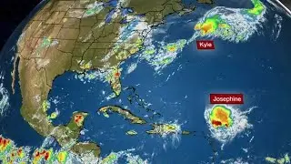 Tropical Storms Josephine and Kyle