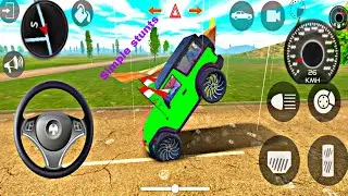 Modified dollar song Mahindra thar 4x4 drive green jeep indian car simulator 3D android gameplay
