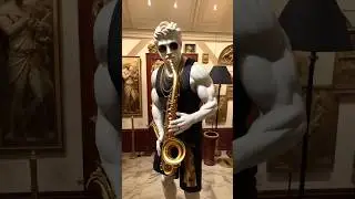 AI Generative Art Animation: Music with Dancing Statue | Jazz Greco #shorts
