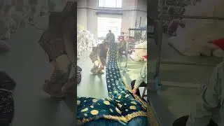 Pearl and Velvet Embroidery Quality Check | Machine Working #embroiderymachine #textile
