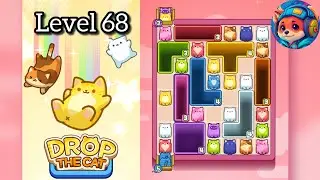 Drop the cat Level 68 &ndash; Puzzle Game Walkthrough & Solutions | Mobile Gameplay 