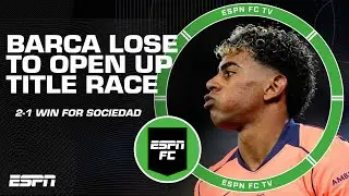 Barcelona LOSE vs. Real Sociedad! LaLiga title race opens up for Real Madrid 👀 | ESPN FC