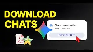 Как скачать Gemini Chat в формате PDF (в режиме Canvas)