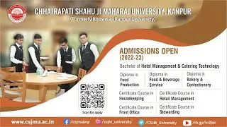 Admission Open in Hotel Management at CSJMU Kanpur | CSJMU Kanpur Admission 2022-23