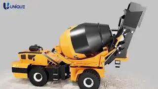 Working Principle of UNIQUEMAC Self Loading Concrete Mixer - How Precast Concrete is Made