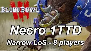 Blood Bowl 3 one turn touchdown: MA8 Necromantic Horror (8 players, 5 pushes)