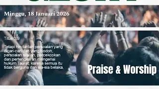 SUNDAY GLORY GEREJA GPPIRI PONDOK DAUD 18012026