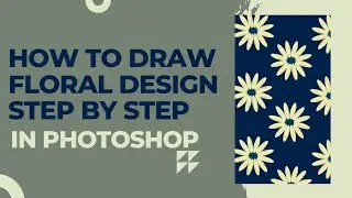 How to draw floral design in Photoshop  | #photoshop #art