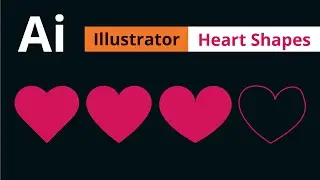 4 ways to create heart shapes - Adobe Illustrator Tutorial