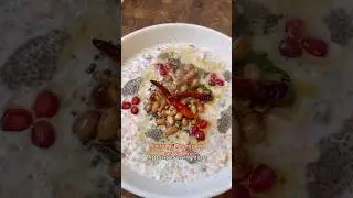 Savoury Overnight Oats & Chia🥣 Simple, healthy, and perfect for busy mornings.