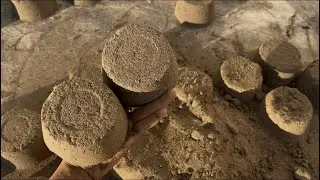 Asmr new pure sand crispy shapes crumbling on floor || dustyy | crunchy sounds || REMAA ASMR