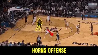 Use this horns play to get an open shot on the wing