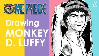 Drawing Monkey D. Luffy - One Piece - Digital Drawing with Ibis Paint
