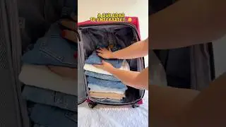 Hack para ahorrar espacio en tu Maleta de viaje ✈️🤩 #viajeros #amoviajar #vacaciones #maleta #volar