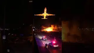 UFO Crashes Near Airport Overpass &mdash; Police Secure the Scene (Full Aftermath Ai Footage)