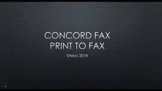 Concord Print 2 Fax