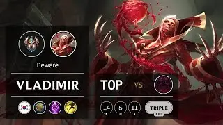 Vladimir Top vs Ornn - KR Challenger Patch 9.13
