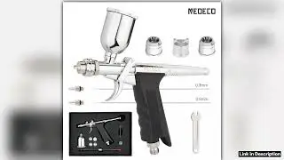 GravityFeed DualAction Pistol Grip Airbrush Triggertype Fan Spray Air Brush 03mm05mm 15CC Fluids Cu