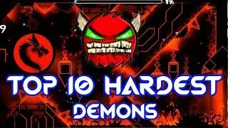 Top Ten Hardest Unrated Demons ( GD 2.1 ) [Read Desc] Geometry Dash #8