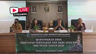MUSDES Penetapan Perubahan RKP Desa 2025 & Penetapan RKP Desa 2026