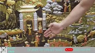 Mẫu Tranh Làng Quê Việt Đẹp Nhất Năm 2024 KT 133x243|Xưởng Đúc Đông Tâm Phúc Nam Định