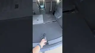 Tesla Y 3rd row - 7 seater - back of seat bends when opening