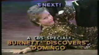 Carol Burnett Discovers Domingo CBS Special 1984 Commercial