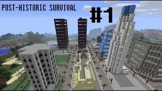 Let's Play Minecraft: Posthistoric Survival Part 1