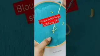 Blouse hook loop / eye stitching 🪡 #sewingtipsandtricks #diysewingtips #sewinghacks #boutique