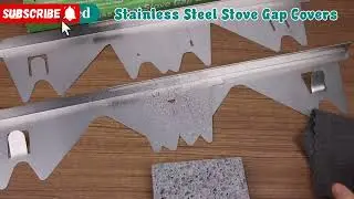 2 Pack Stainless Steel Stove Gap Covers Silver, Windspeed Stove Counter Gap Cover 4 Stove Gap Link👇🏼