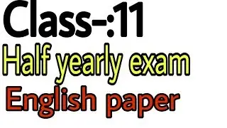 english half yearly paper rbse 2019